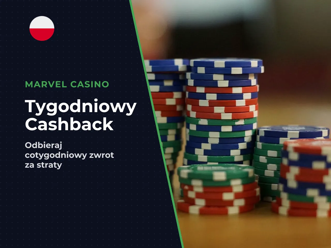 Cashback wypłacany jest co tydzień od